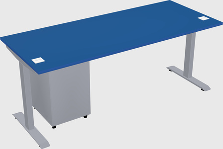 Single motor electric desk