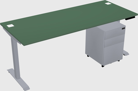 Single motor electric desk