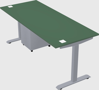 Single motor electric desk