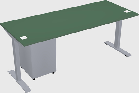 Single motor electric desk