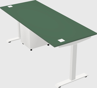 Single motor electric desk