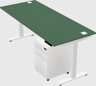 Single motor electric desk
