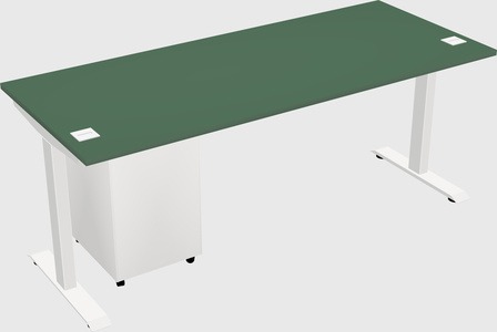 Single motor electric desk