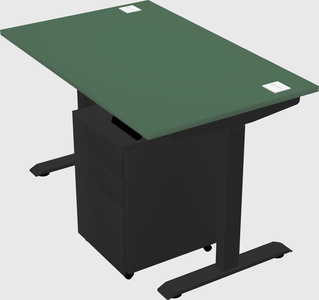 Single motor electric desk