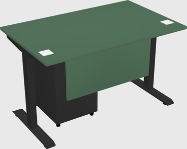 Single motor electric desk
