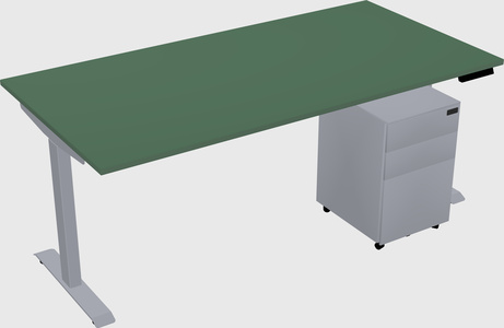 Single motor electric desk