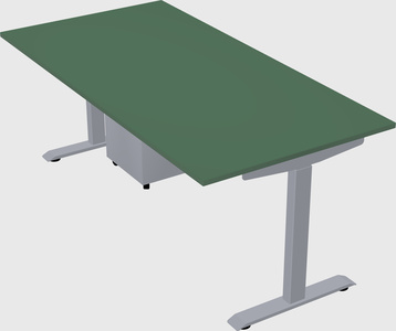Single motor electric desk