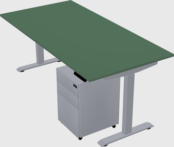 Single motor electric desk
