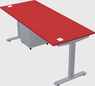 Single motor electric desk