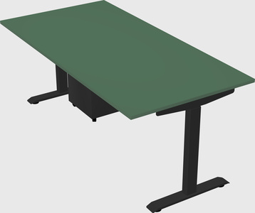 Single motor electric desk