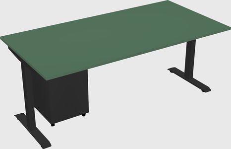 Single motor electric desk