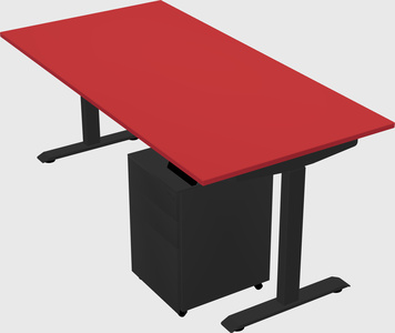 Single motor electric desk