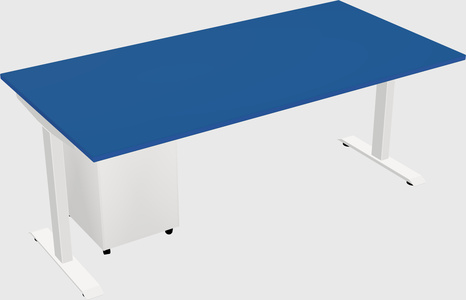 Single motor electric desk