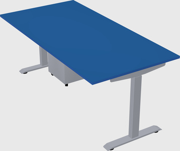 Single motor electric desk