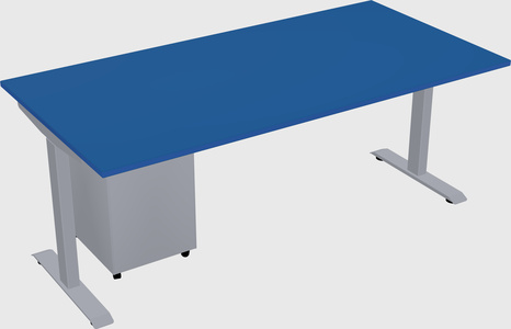 Single motor electric desk