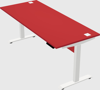 Single motor electric desk