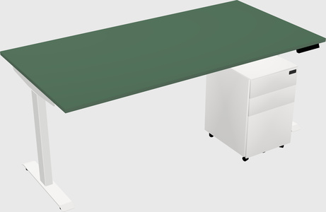 Single motor electric desk