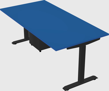 Single motor electric desk