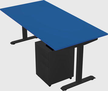 Single motor electric desk