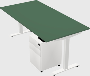 Single motor electric desk