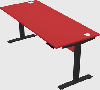 Single motor electric desk