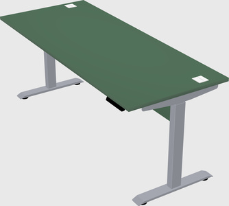 Single motor electric desk