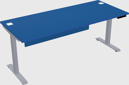Single motor electric desk