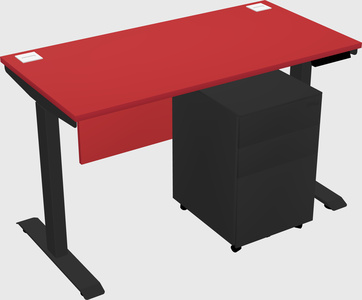 Single motor electric desk