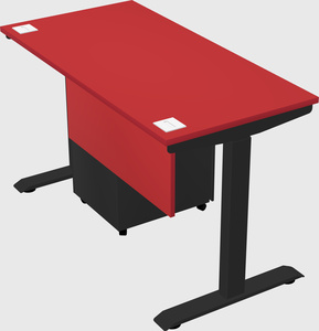 Single motor electric desk