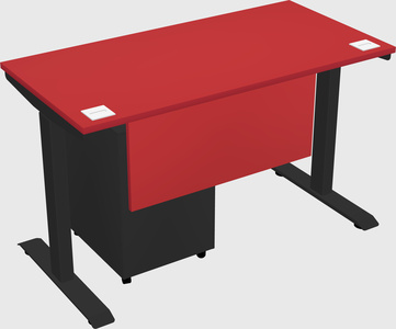 Single motor electric desk