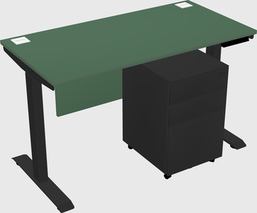 Single motor electric desk