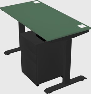 Single motor electric desk