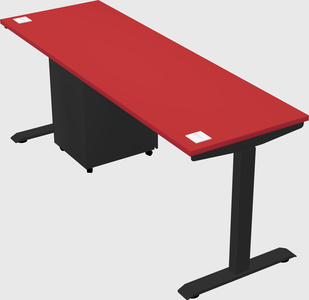 Single motor electric desk