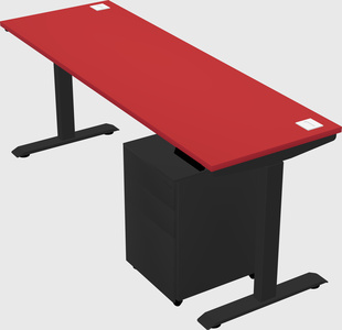 Single motor electric desk