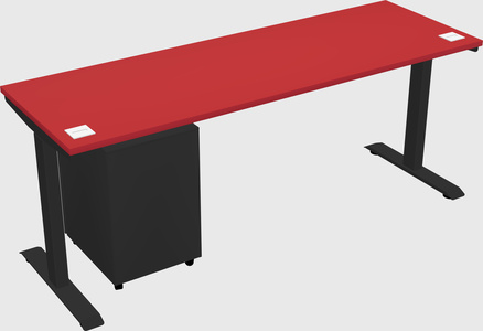 Single motor electric desk