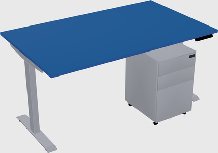 Single motor electric desk