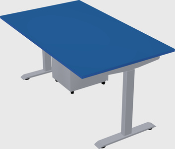 Single motor electric desk