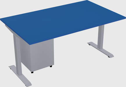 Single motor electric desk