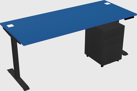 Single motor electric desk
