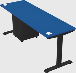 Single motor electric desk