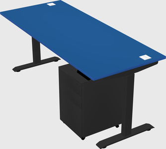 Single motor electric desk