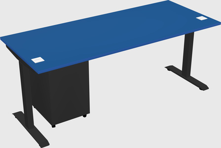 Single motor electric desk