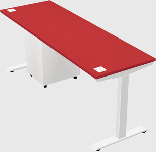 Single motor electric desk