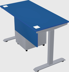 Single motor electric desk