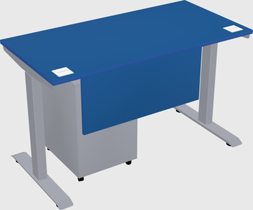Single motor electric desk