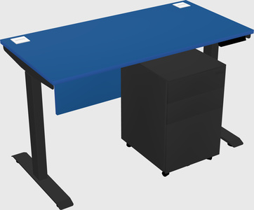 Single motor electric desk