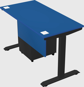 Single motor electric desk
