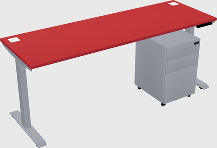 Single motor electric desk