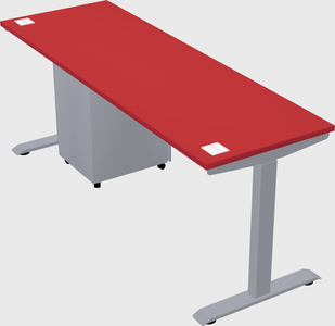 Single motor electric desk