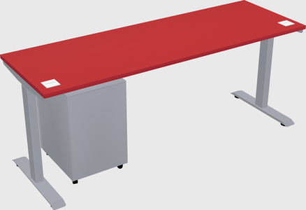 Single motor electric desk
